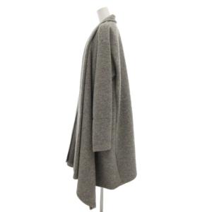 Ground Y フロントドレープカーディガン コート ロング 3 グレー GE-D03-106 /UO
