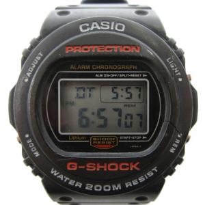 ジャンク品 腕時計 タフネスウオッチ クォーツ デジタル ラバーバンド 黒 ブラック DW-5700-1V