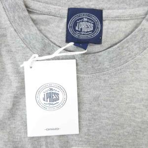 J.PRESS タグ付き Tシャツ 半袖 L クルーネック ロゴ グレー /AE