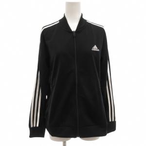 adidas ジャージ セットアップ ジャケット トラックパンツ XL 3ストライプス ロゴ 黒 ブラック 1J8781