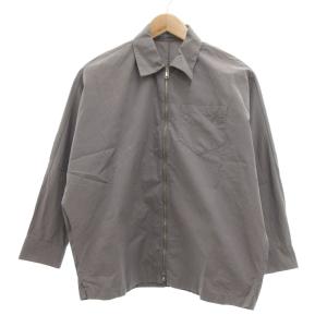 ジップアップ シャツジャケット ブルゾン ドルマンスリーブ 38 グレー系 /UO