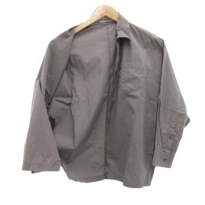 PRADA ジップアップ シャツジャケット ブルゾン ドルマンスリーブ 38 グレー系 /UO