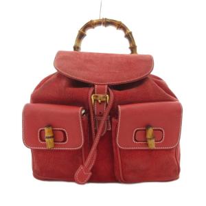 バンブー ミニ バックパック リュックサック レザー 赤 レッド 003 2058 0016 /UO AA