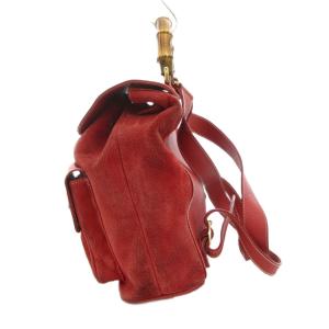 GUCCI バンブー ミニ バックパック リュックサック レザー 赤 レッド 003 2058 0016 /UO AA