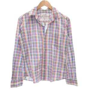 BARRY スッキパーシャツ 長袖 カジュアル コットン S マルチカラー チェック柄 /GV