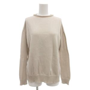 美品 ニット セーター 38 薄手 長袖 ベージュ /AE