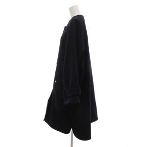 Traditional Weatherwear ロムニー ROMNEY Humbie ノーカラーコート ラグランスリーブ メルトン メタルボタン 34