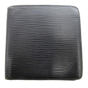 エピ ポルトビエ カルトクレディ モネ LVロゴ 二つ折り財布 ウォレット 黒 ブラック M63542