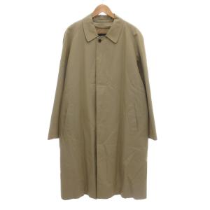 バルマカーン ステンカラーコート 裏地ノバチェック ライナー付き ベージュ