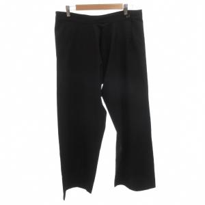 ヨウジヤマモト サルエルパンツ シンチバック 裾ボタンデザイン 黒 ブラック フルレングス サンプル品