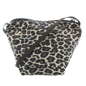 舟形 パンサーブラン ショルダーバッグ レオパード柄 ベージュ