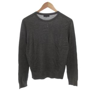 Theory 24AW Regal Wool Crew Neck PO P ニット セーター 薄手 長袖 L グレー