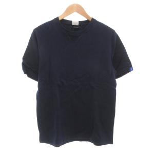 スウェットシャツ Tシャツ 半袖 M 裏毛 無地 紺 ネイビー /AE