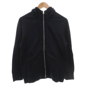 ジップアップパーカー フーディ スタンドカラー M 紺 ネイビー 長袖 /FF