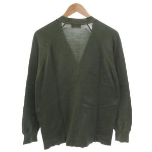 JOHN SMEDLEY マーガレットハウエル カーディガン ニット コットン Vネック M グリーン /FF