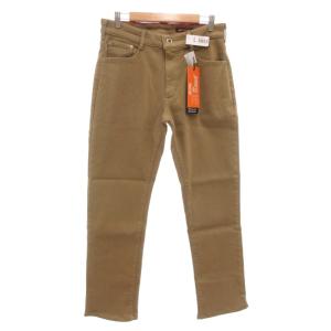 タグ付き JERSEYS WILD FIRE デニムパンツ ジーンズ L スリムテーパード 裏起毛 茶