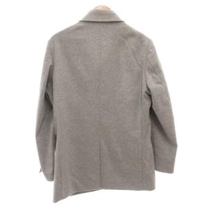 COMME CA MEN COMMECAMEN アンゴラショートビーバー ステンカラー19モデル コート M ミドル ハーフ丈 グレー /AE