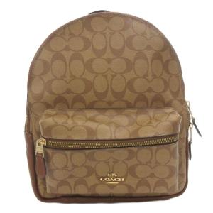 チャーリー リュックサック デイバッグ シグネチャー 総柄 ロゴ F32200 ブラウン /FF