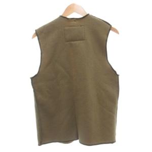 Barbour WARM PILE LINING パイルライニング ベスト ジレ C32/81cm 裏ボア カーキ 茶