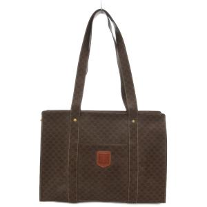 トートバッグ マカダム柄 PVC ブラウン M95