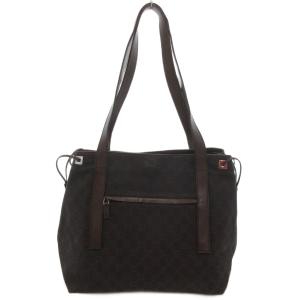 トートバッグ GGキャンバス レザートリム ダークブラウン系 30501 /UO
