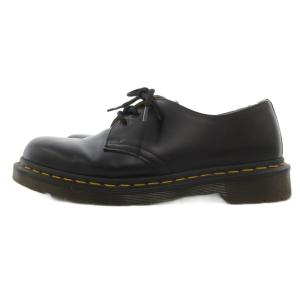 Dr.Martens 3ホールシューズ スムースレザー イエローステッチ UK8 黒 ブラック 10085 /UO
