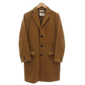 GARDENA メルトンチェスターコート ロング M ウール キャメル /GV