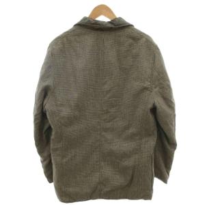 AVIREX チェスターコート 中綿 リバーシブル チェック柄 キルティング ひざ丈 グレー カーキ /FF