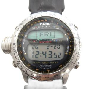 PROTREK 腕時計 デジタル クォーツ ラバーバンド 黒 ブラック ALT-7000 /UO