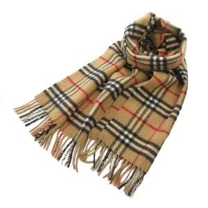 ヴィンテージ マフラー ノバチェック ウール ベージュ