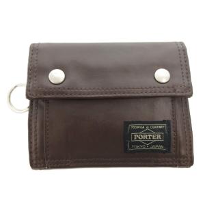 フリースタイル 三つ折り財布 ウォレット レザー 茶 ブラウン /FF