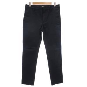 チノパンツ ストレート ジップフライ コットン 30 紺 ネイビー /GV