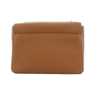 TORY BURCH チェーン ショルダーバッグ レザー ロゴ キャメル /UO