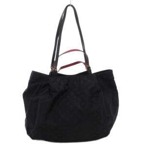 ハンドバッグ トート 2WAY 肩掛け モノグラム ナイロン 紺 ネイビー /GV