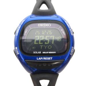 SUPER RUNNERS 腕時計 ウォッチ デジタル ソーラー 黒 ブラック 青 ブルー SBEF029