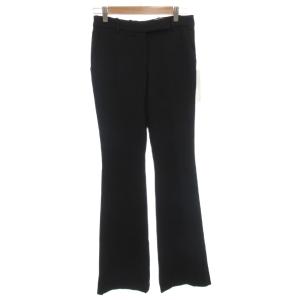 タグ付き ナロー ブーツカット パンツ スラックス 36 紺 ネイビー フレア 585076QEAAA