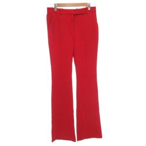 タグ付き ナロー ブーツカット パンツ スラックス 36 赤 レッド フレア 585076QEAAA /FF