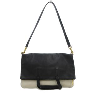 フォルディッドカバ 3WAY ショルダーバッグ ホワイト ブラック