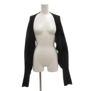 ボレロ カーディガン F 長袖 ウール 黒 ブラック /AE