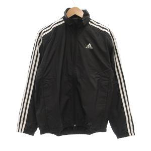 adidas ウインドブレーカー セットアップ ジャケット パンツ S 黒 ブラック 3本ライン IA5215 /UO