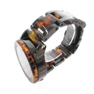 NIXON 腕時計 クォーツ クロノグラフ べっ甲柄 黒 ブラック 茶 ブラウン 42-20 CHRONO /UO