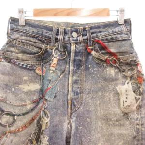 Acne Studios 24SS Loose fit shorts トロンプルイユ デニム ハーフパンツ ボタンフライ