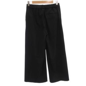 SCAPA ワイドパンツ 38 黒 ブラック クロップド丈 /UO