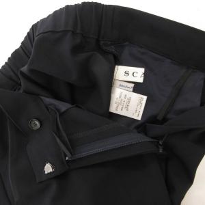 SCAPA ワイドパンツ 38 黒 ブラック クロップド丈 /UO