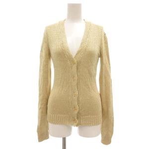 カーディガン シルク イタリア製 S ベージュ系 /UO AA