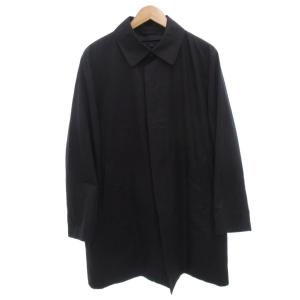 ステンカラーコート ライナー付き M 黒 ブラック ひざ丈 /FF