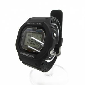 CASIO G-SHOCK ソリッドカラーズ 腕時計 ブラック デジタル スクエアケース タフソーラー カレンダー