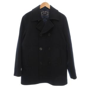 Pコート ピーコート メルトン M 紺 ネイビー ダブルブレスト /UO