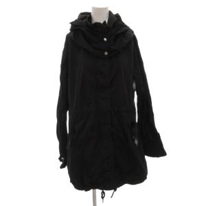 クラウディア モッズコート ミリタリー フード ひざ丈 黒 ブラック 05 LTA14S4386 /FF