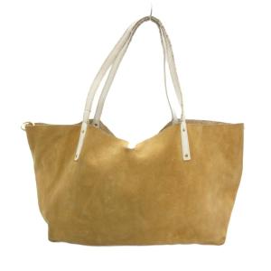 TIFFANY&Co. トートバッグ リバーシブル スエード レザー パイソン柄 ロゴ ベージュ系 /UO AA